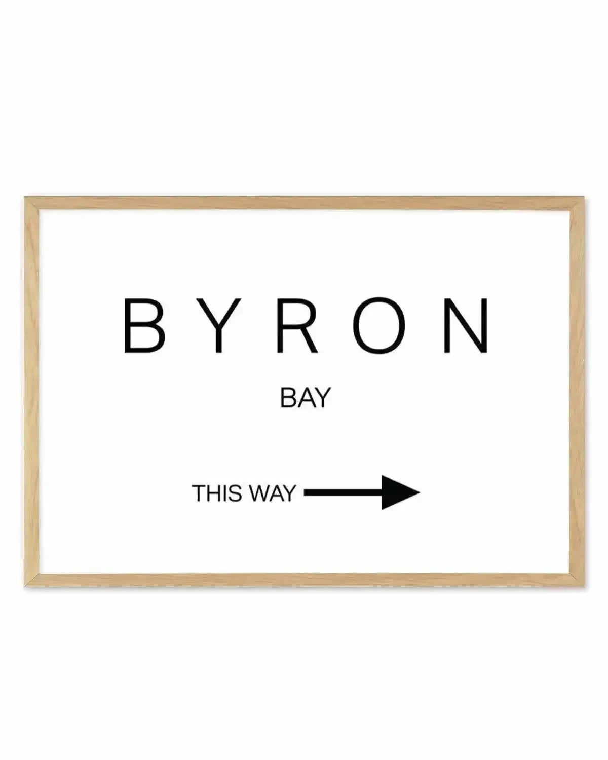 Byron Bay, This Way Art Print from Olive et Oriel where you can shop wallpaper and artworks online