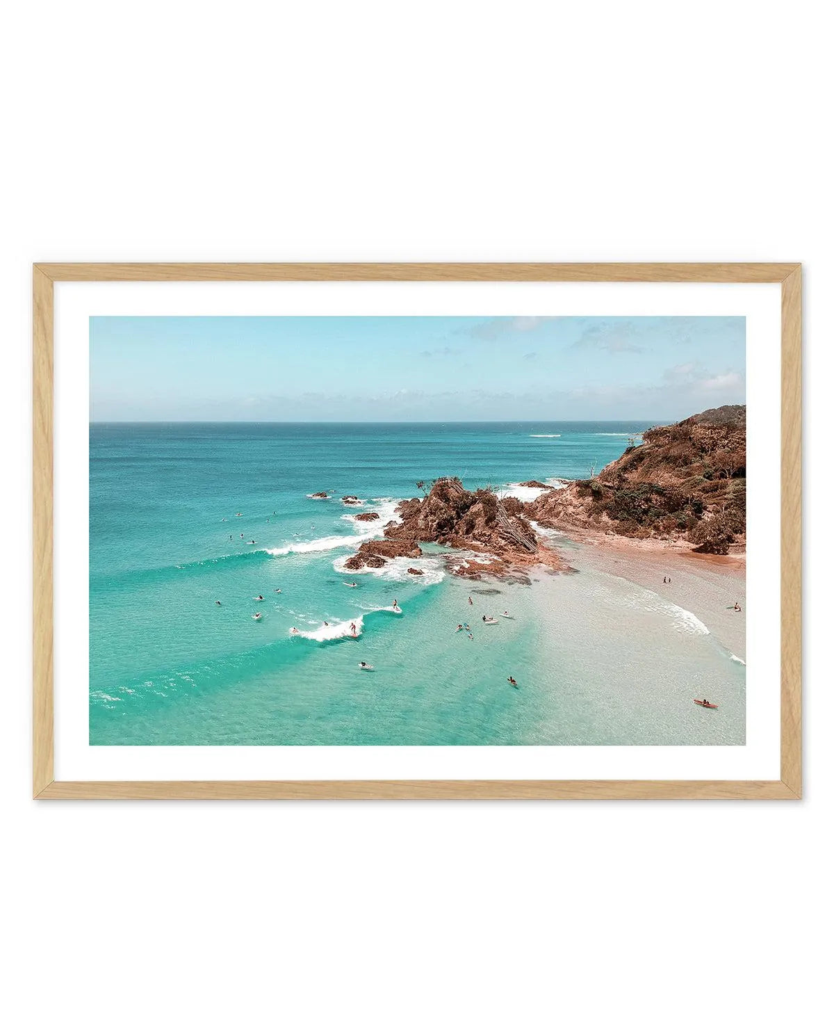 Byron Bliss Art Print-PRINT-Olive et Oriel-Olive et Oriel-A5 | 5.8" x 8.3" | 14.8 x 21cm-Oak-With White Border-Buy-Australian-Art-Prints-Online-with-Olive-et-Oriel-Your-Artwork-Specialists-Austrailia-Decorate-With-Coastal-Photo-Wall-Art-Prints-From-Our-Beach-House-Artwork-Collection-Fine-Poster-and-Framed-Artwork