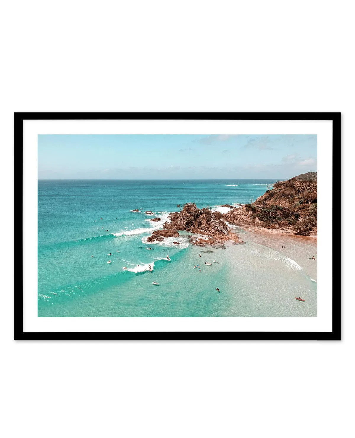 Byron Bliss Art Print-PRINT-Olive et Oriel-Olive et Oriel-A5 | 5.8" x 8.3" | 14.8 x 21cm-Black-With White Border-Buy-Australian-Art-Prints-Online-with-Olive-et-Oriel-Your-Artwork-Specialists-Austrailia-Decorate-With-Coastal-Photo-Wall-Art-Prints-From-Our-Beach-House-Artwork-Collection-Fine-Poster-and-Framed-Artwork