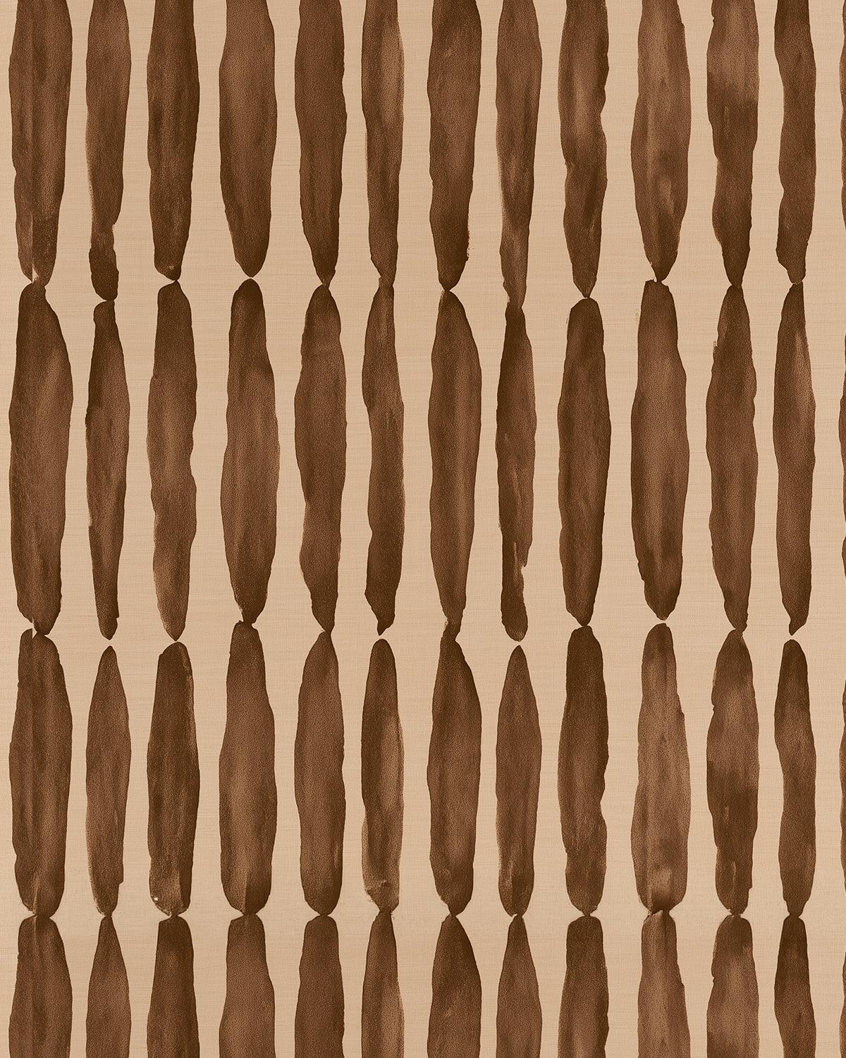 Byron Reed Stripe in Brown Wallpaper