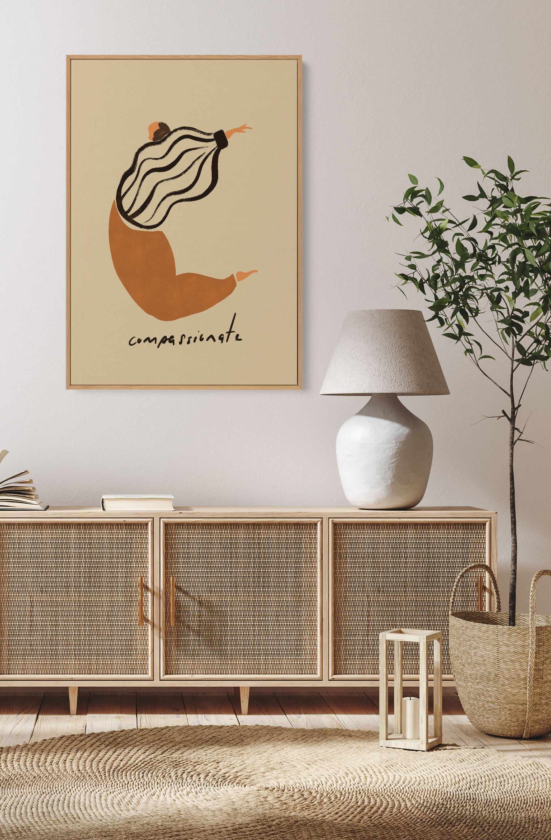 C by Arty Guava | Framed Canvas Art Print from Olive et Oriel where you can shop wallpaper and artworks online
