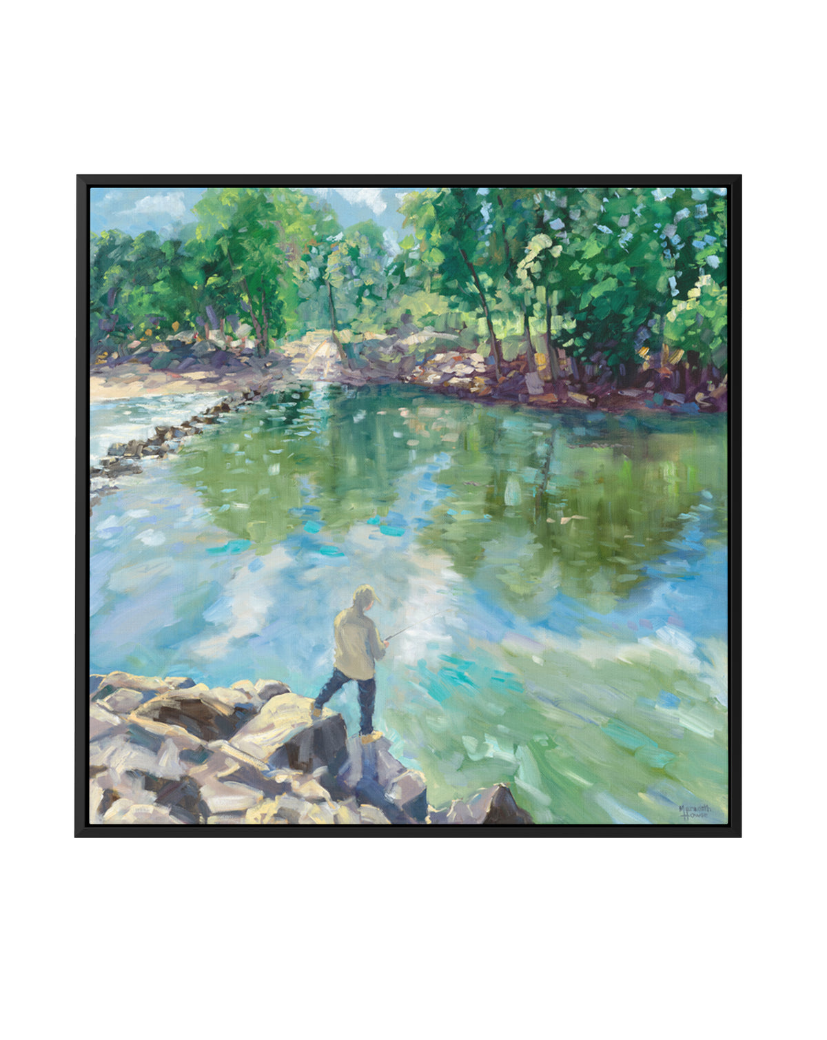 Cahills Crossing Kakadu to Arnhem Land by Meredith Howse | Framed Canvas Art Print