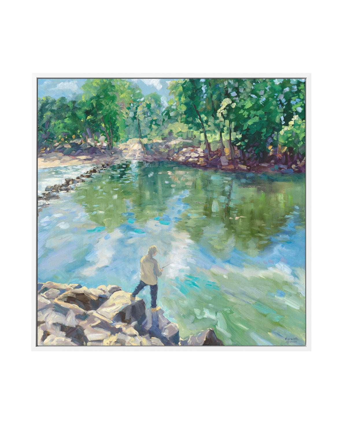 Cahills Crossing Kakadu to Arnhem Land by Meredith Howse | Framed Canvas Art Print