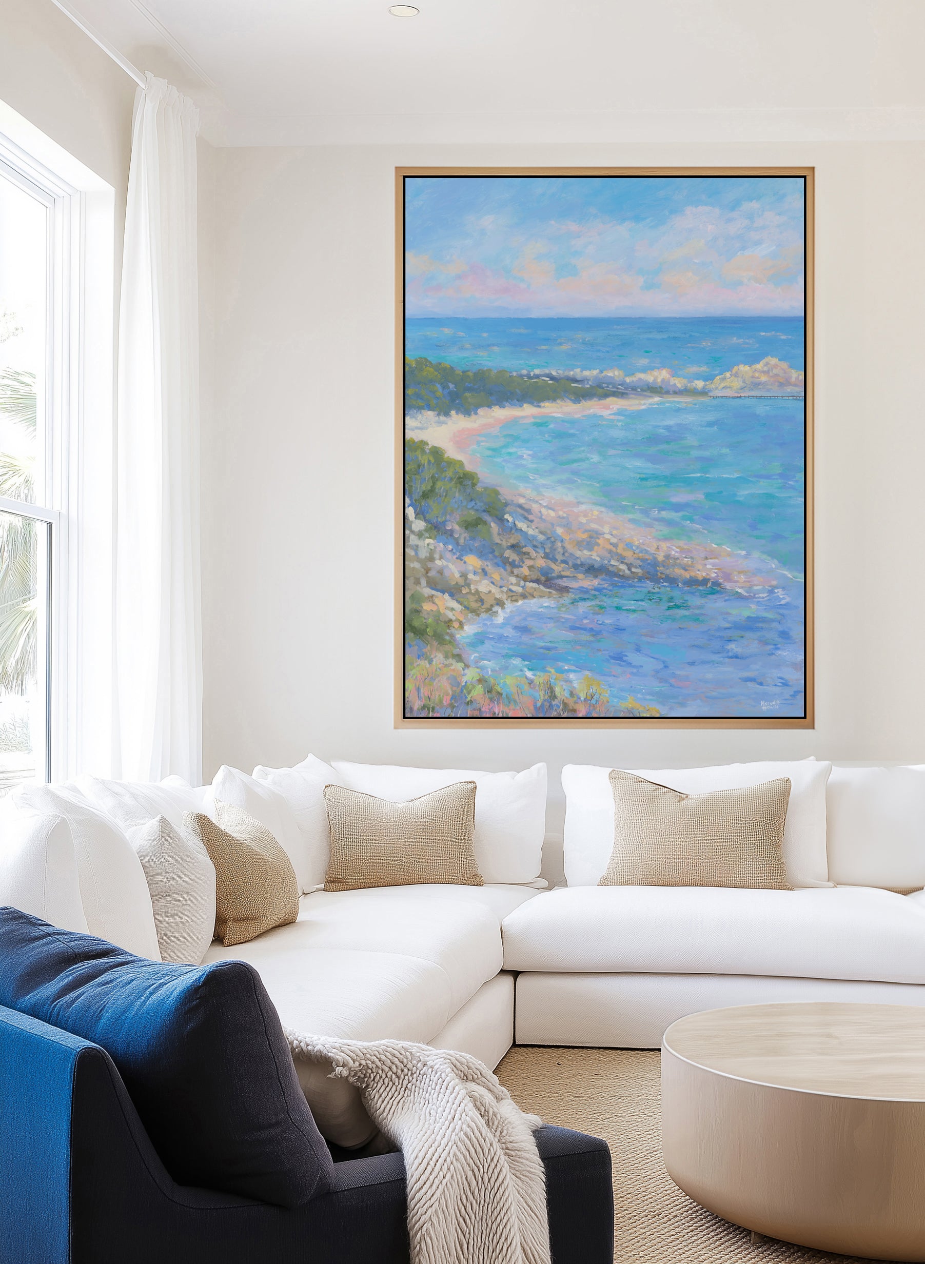 Canal Rocks at Yallingup by Meredith Howse | Framed Canvas Art Print