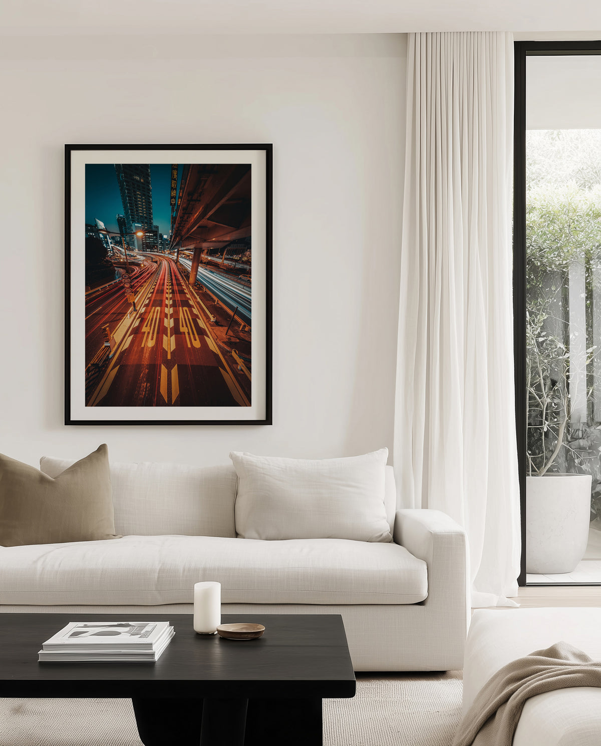 City Night Light Trails by Murakayami Daichi | Art Print