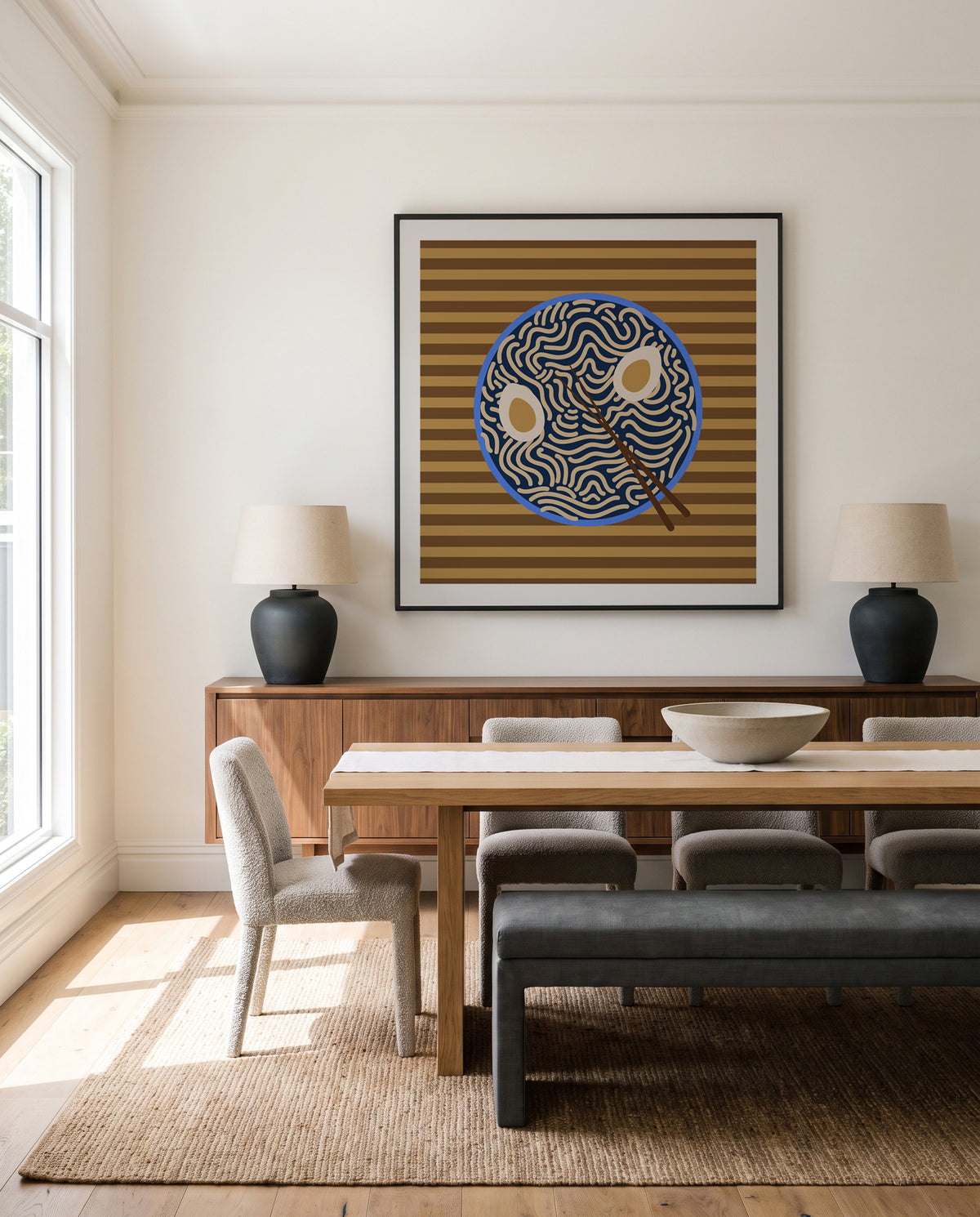 Classic Ramen Bowl by Olena Kovalova | Art Print