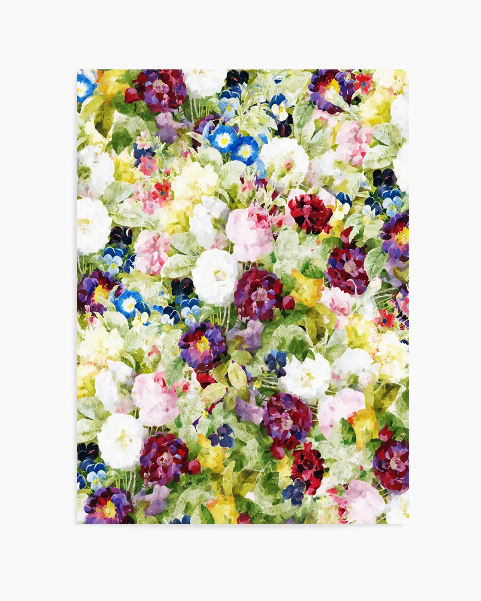 Colorful Garden Blooms by Uma Gokhale | Art Print