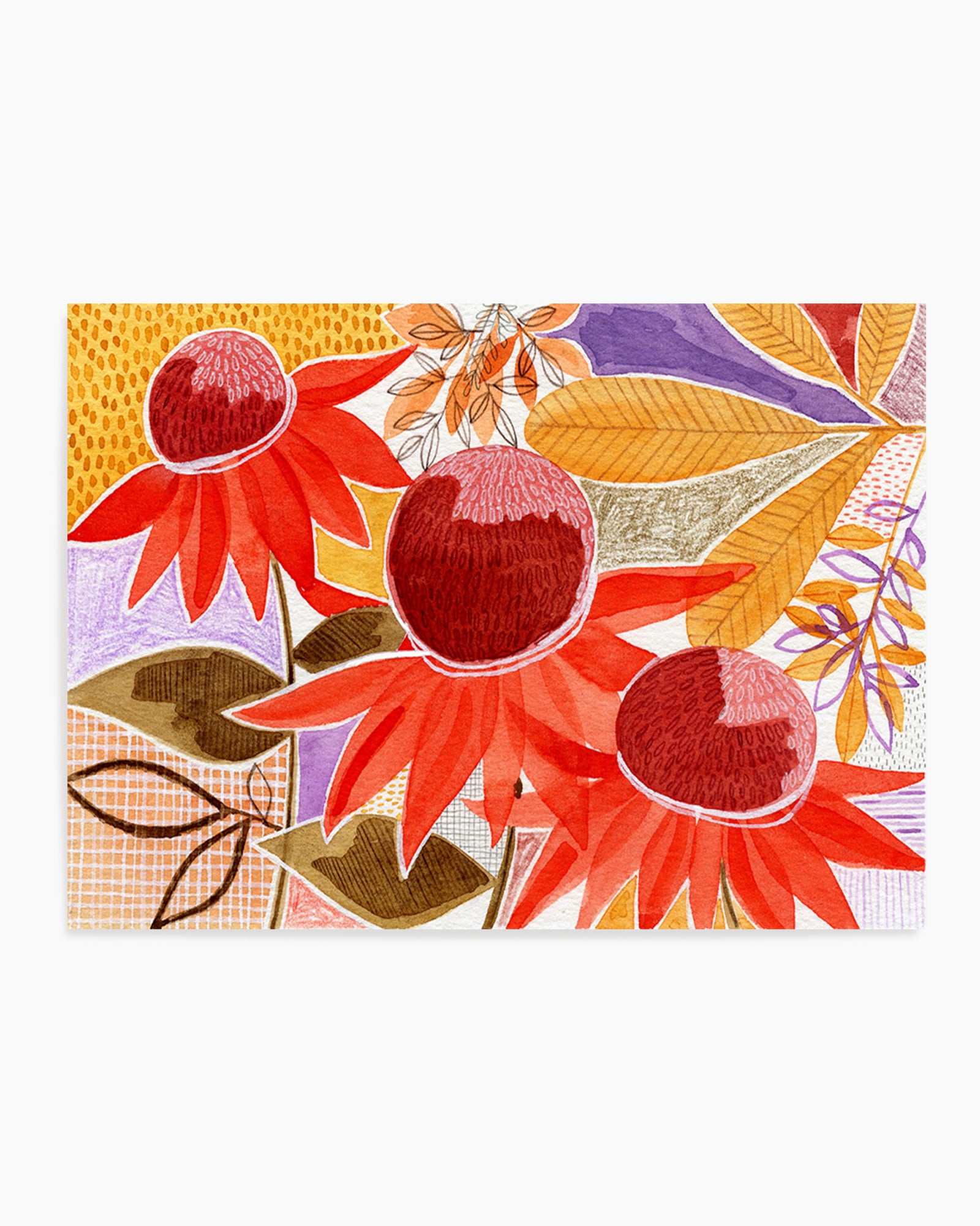 Colorful Autumn Blooms by Susan Black | Art Print