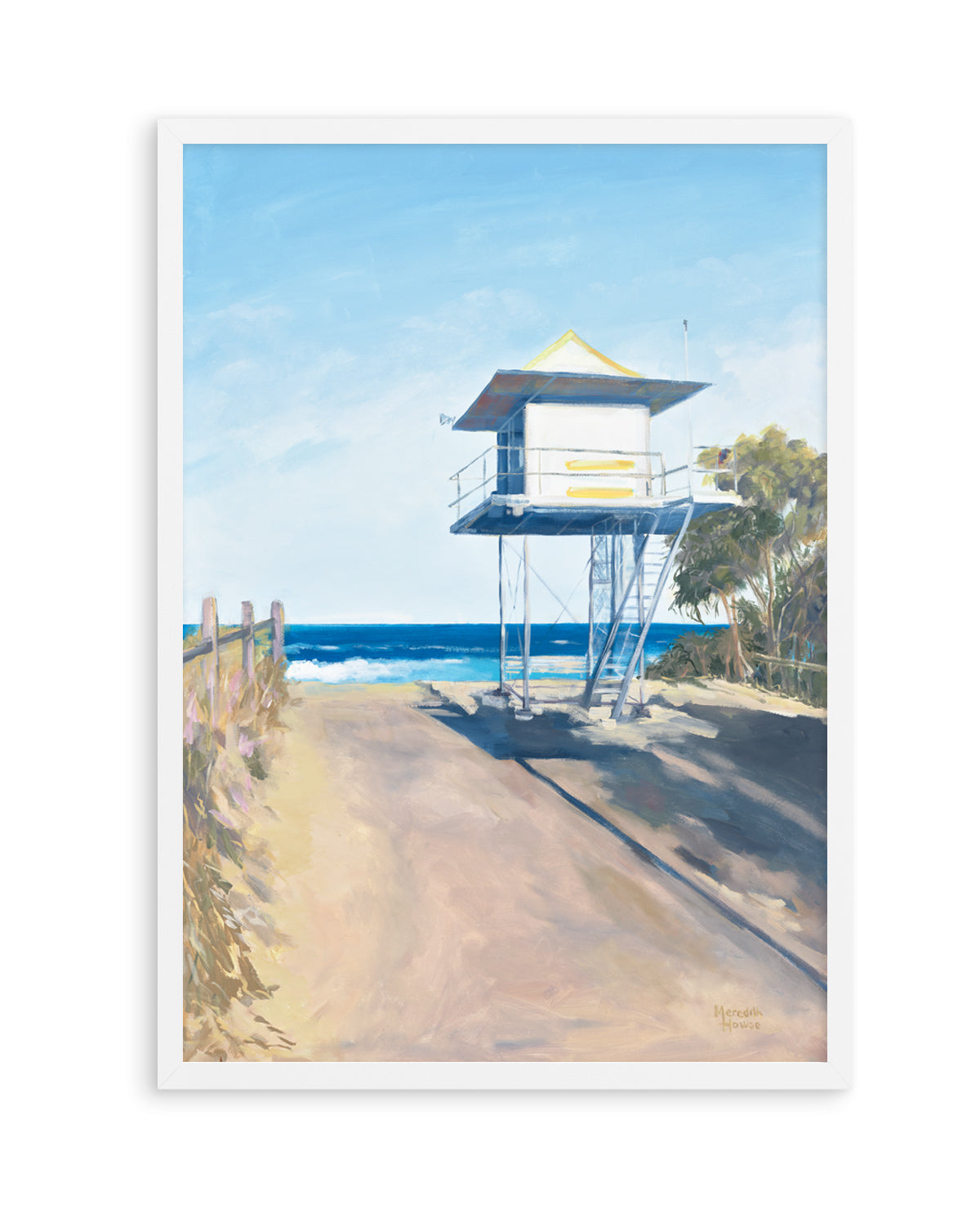 Curramundi Lifeguard Tower by Meredith Howse | Art Print