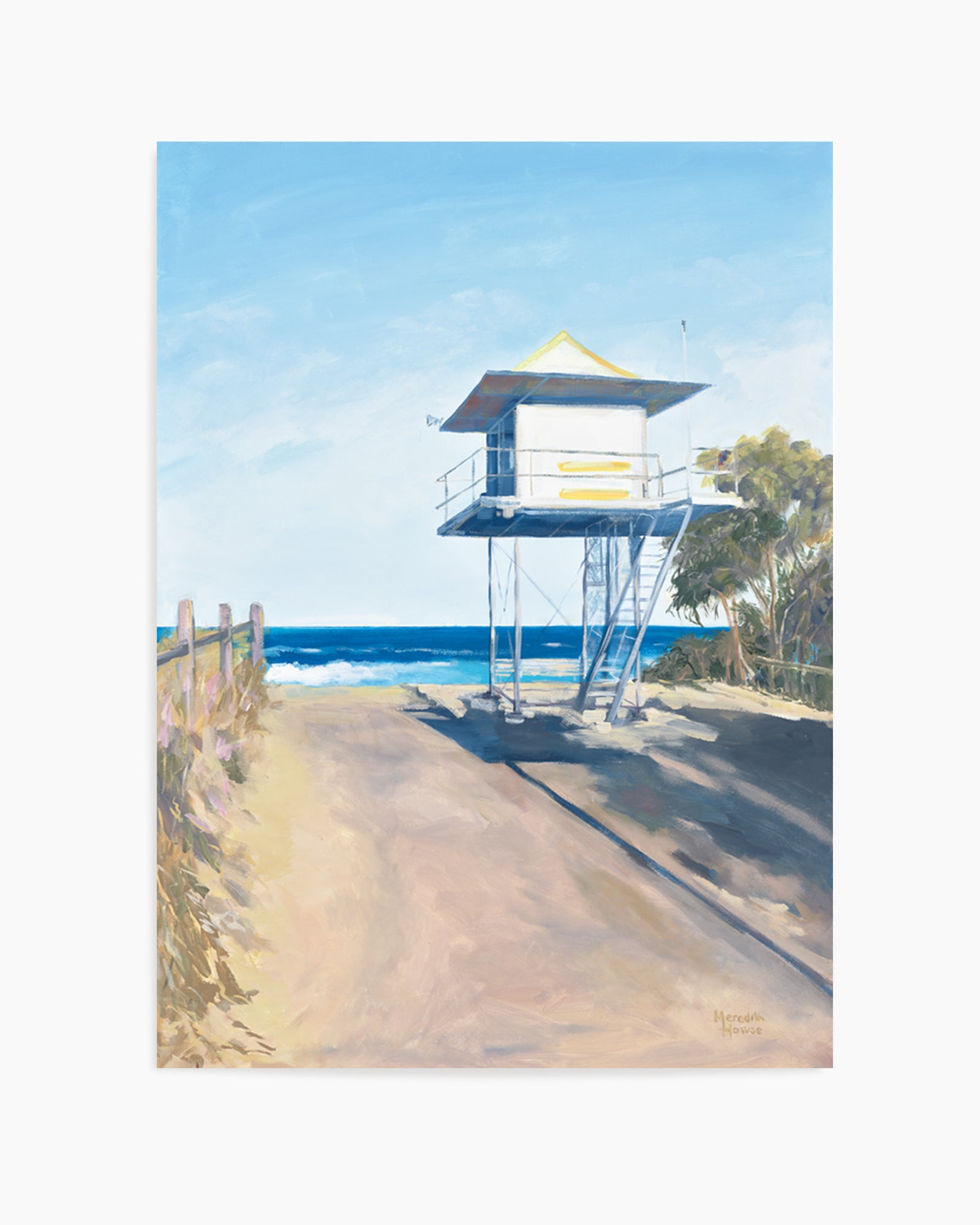 Curramundi Lifeguard Tower by Meredith Howse | Art Print