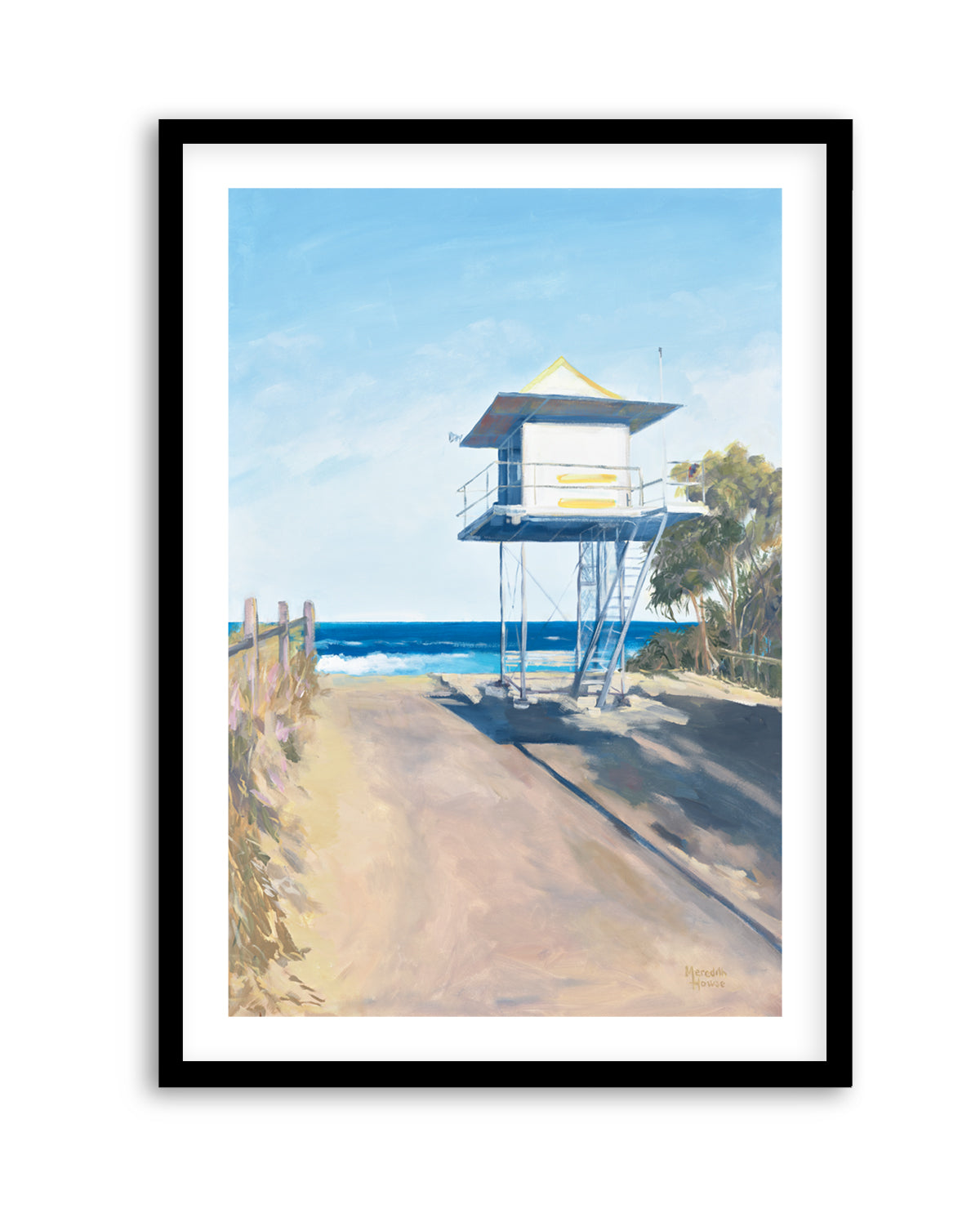 Curramundi Lifeguard Tower by Meredith Howse | Art Print