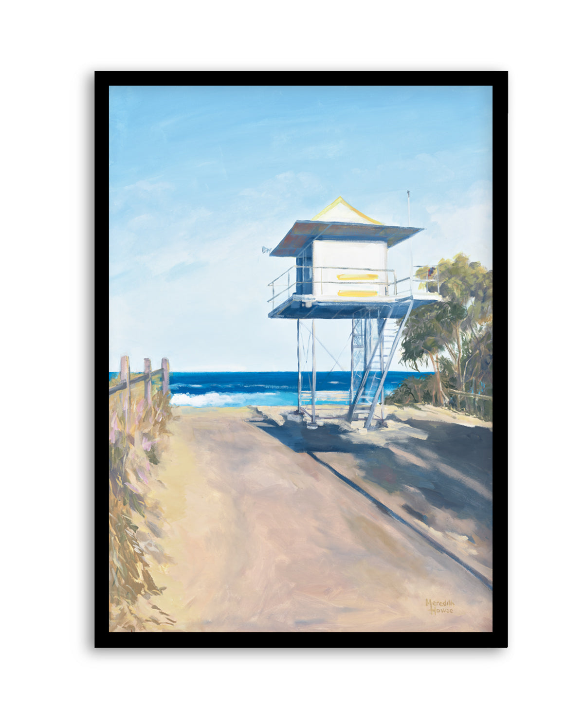 Curramundi Lifeguard Tower by Meredith Howse | Art Print
