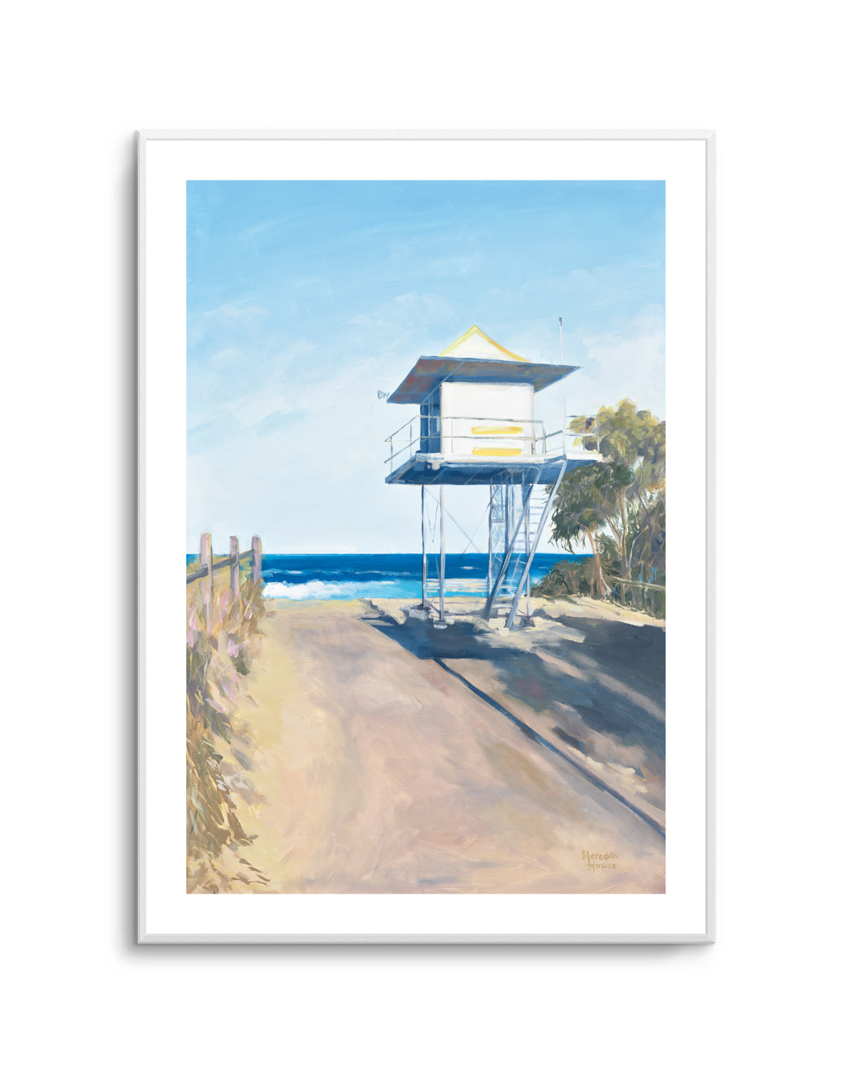Curramundi Lifeguard Tower by Meredith Howse | Art Print