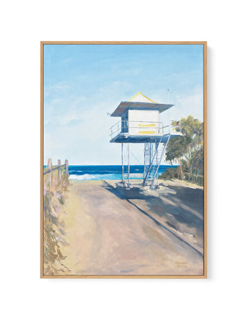 Curramundi Lifeguard Tower by Meredith Howse | Framed Canvas Wall Art