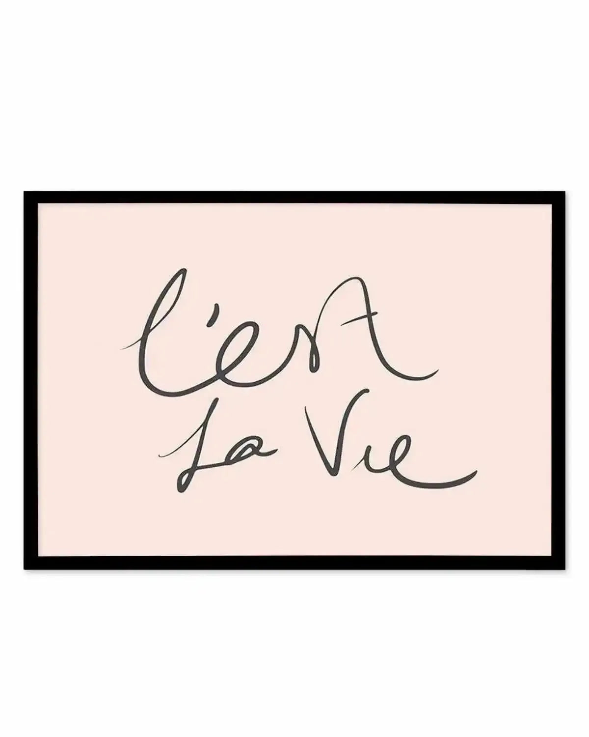 C'est La Vie 2.0 Art Print from Olive et Oriel where you can shop wallpaper and artworks online