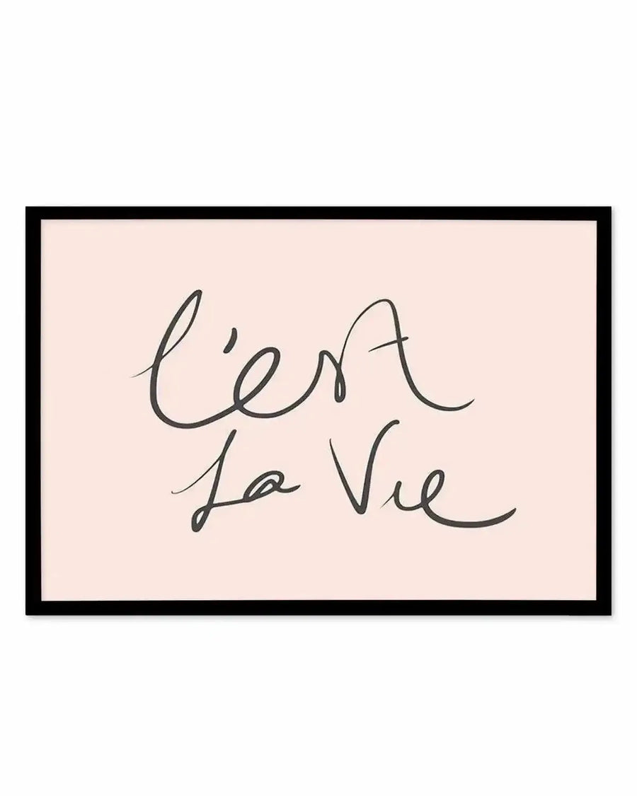 C'est La Vie 2.0 Art Print from Olive et Oriel where you can shop wallpaper and artworks online