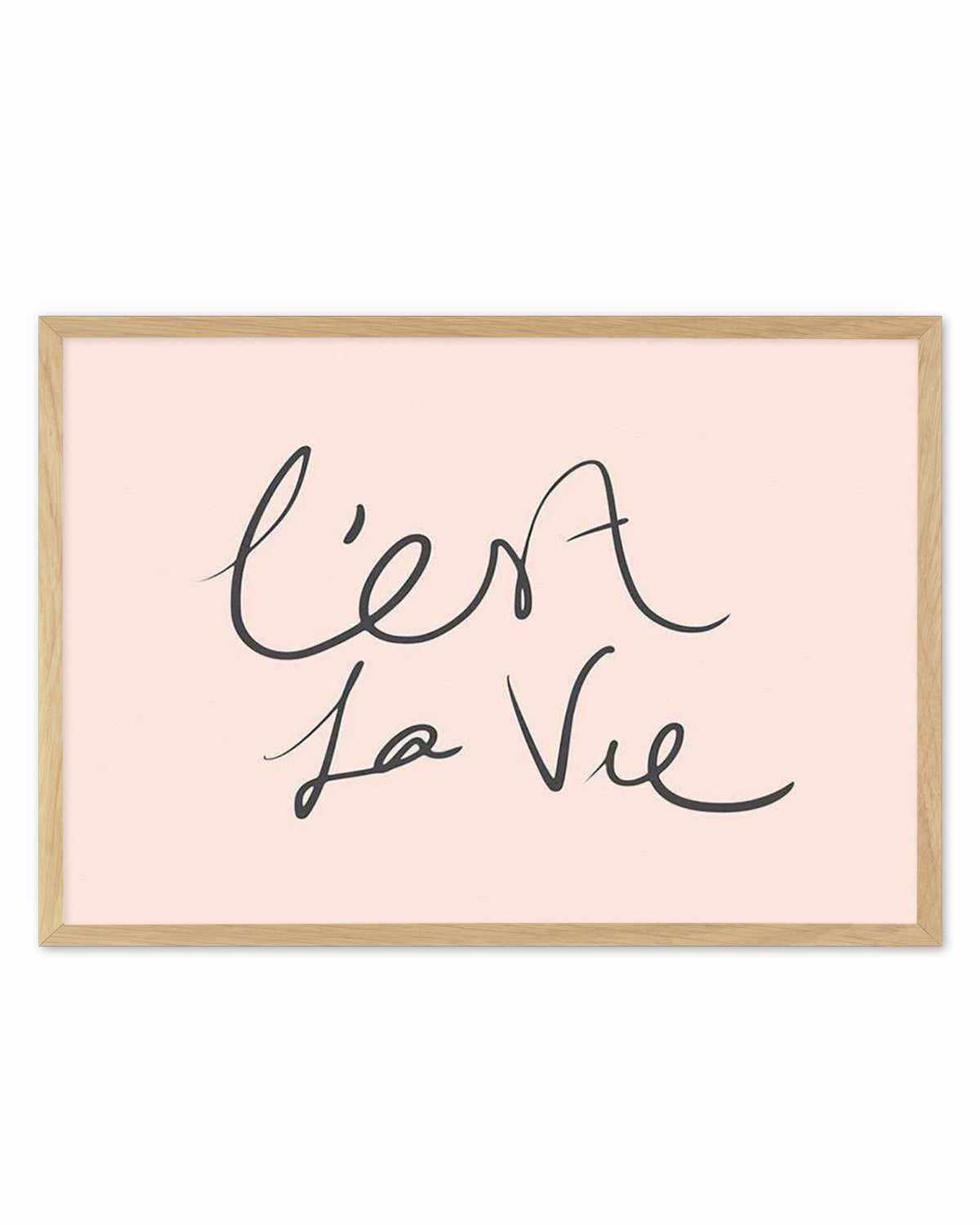 C'est La Vie 2.0 Art Print