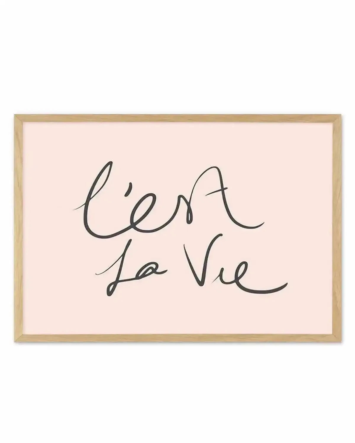 C'est La Vie 2.0 Art Print from Olive et Oriel where you can shop wallpaper and artworks online