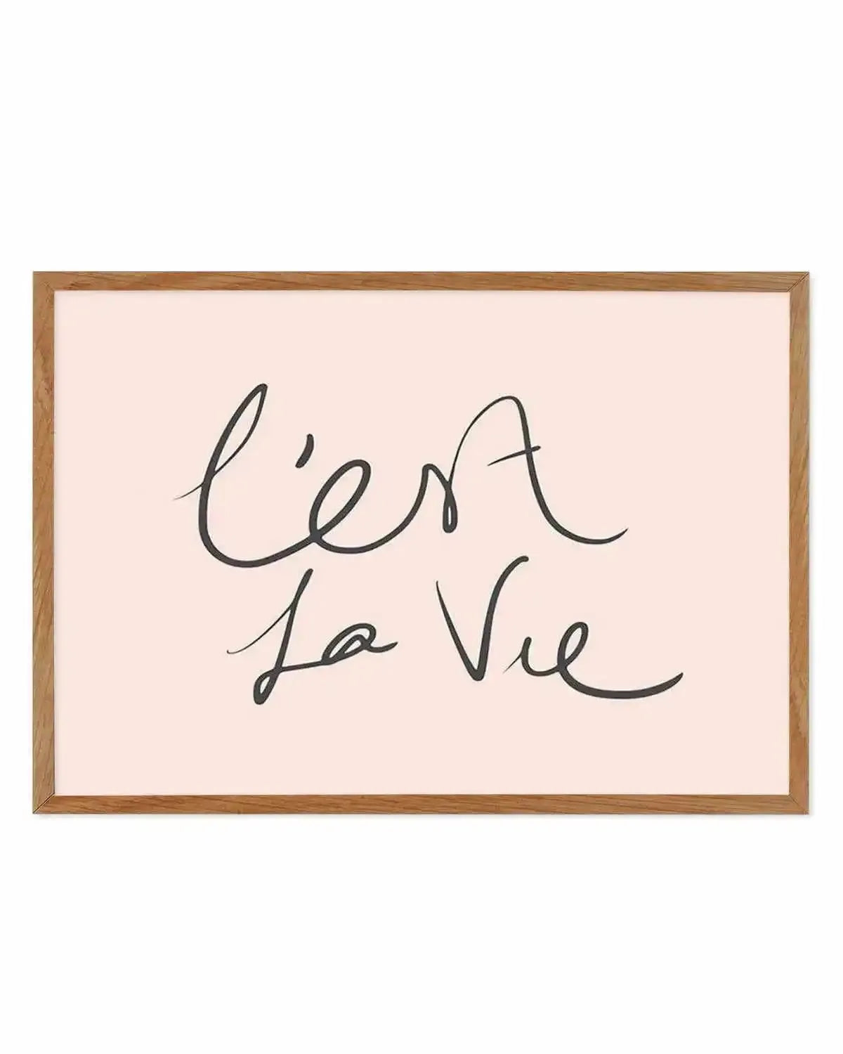 C'est La Vie 2.0 Art Print from Olive et Oriel where you can shop wallpaper and artworks online