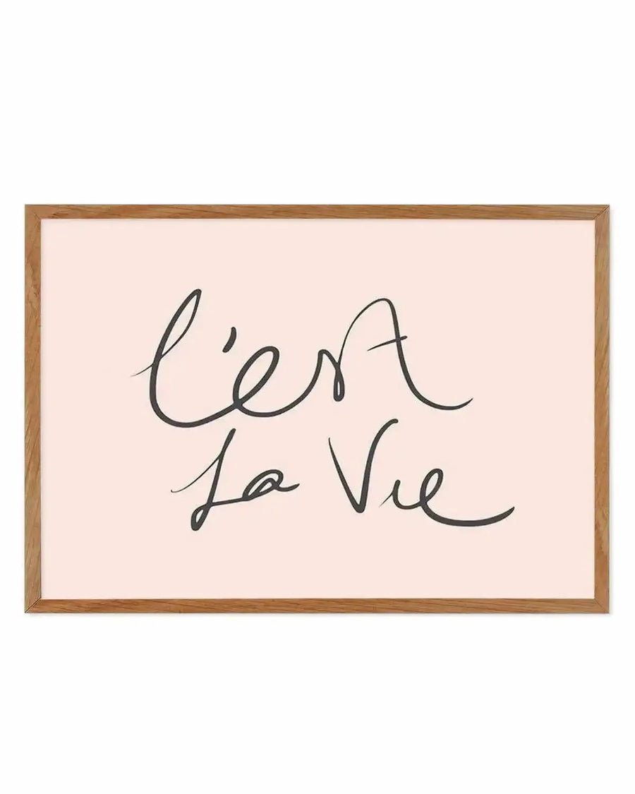 C'est La Vie 2.0 Art Print from Olive et Oriel where you can shop wallpaper and artworks online