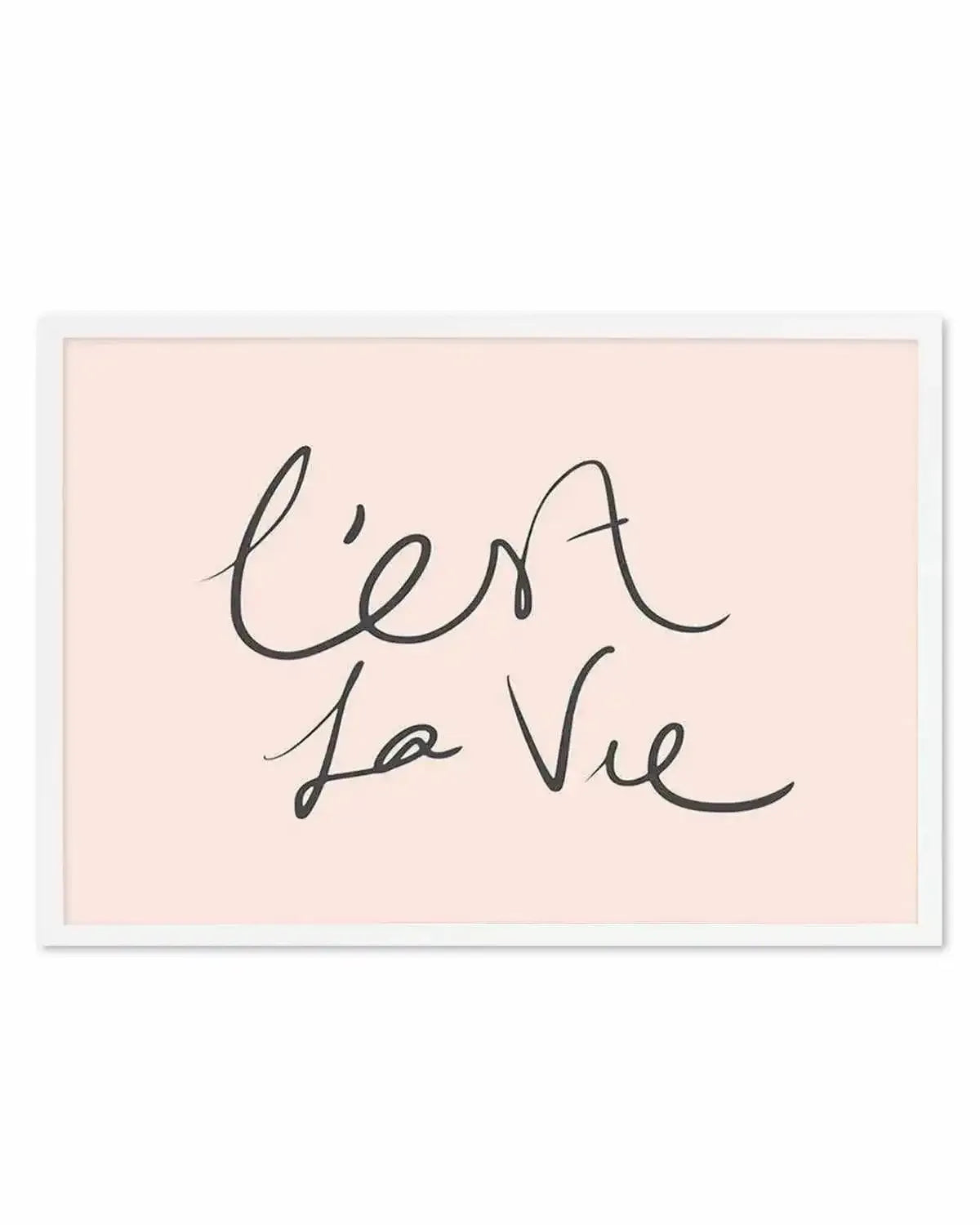 C'est La Vie 2.0 Art Print from Olive et Oriel where you can shop wallpaper and artworks online