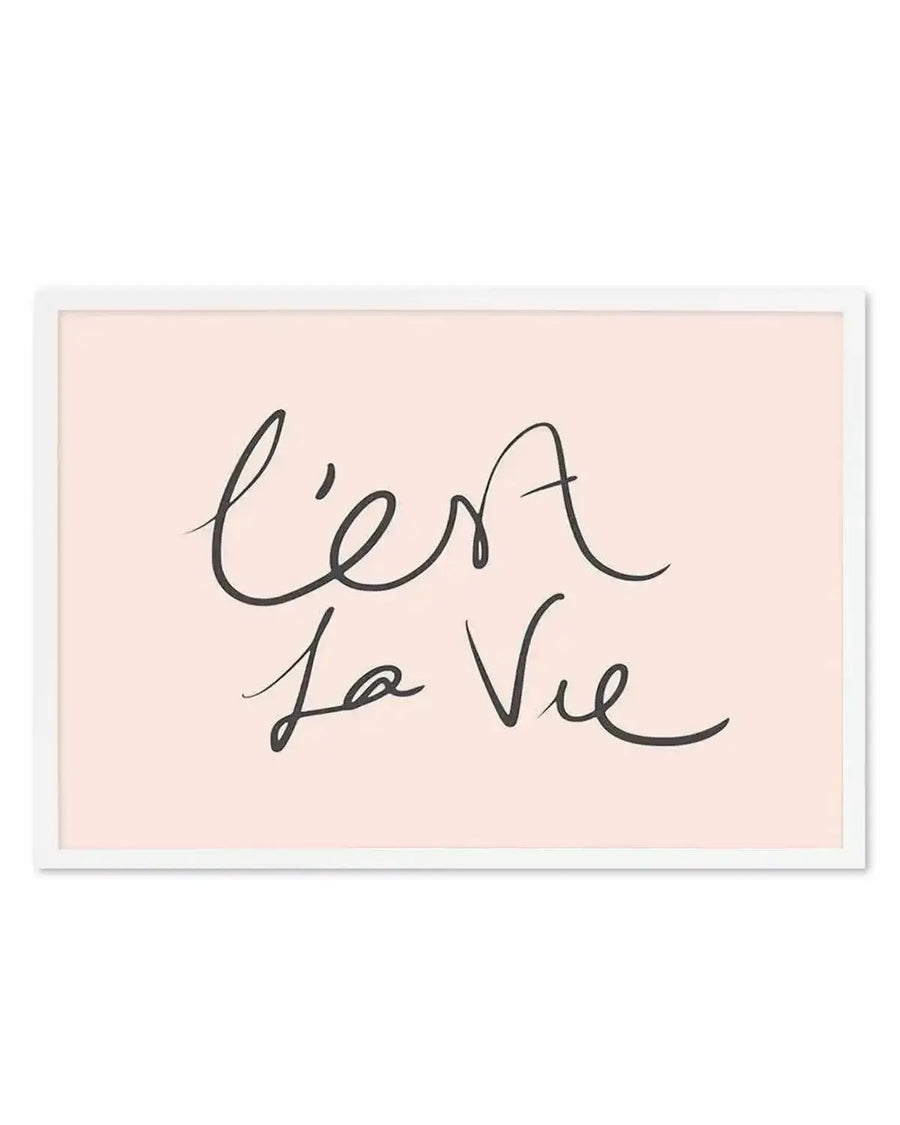 C'est La Vie 2.0 Art Print from Olive et Oriel where you can shop wallpaper and artworks online