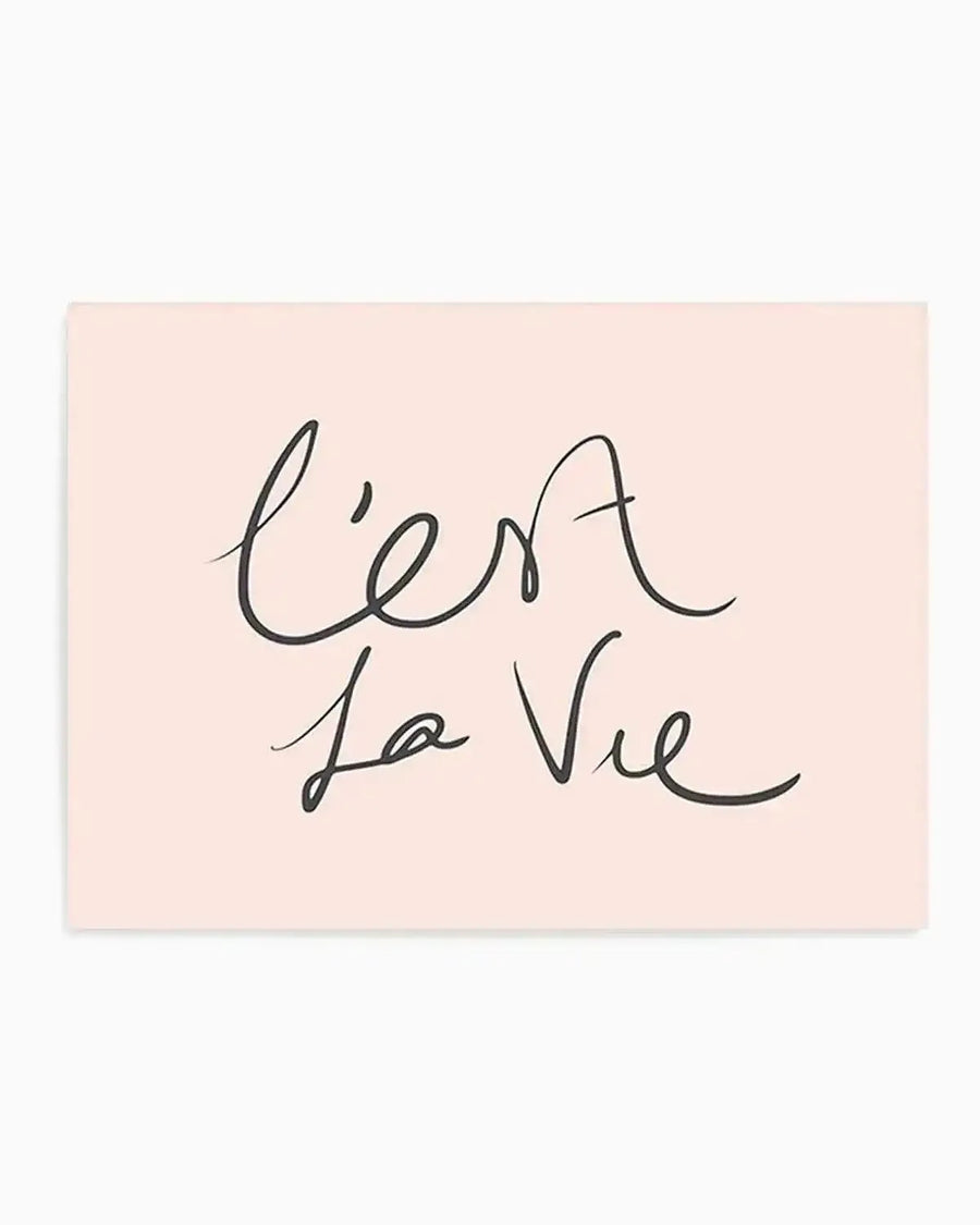 C'est La Vie 2.0 Art Print from Olive et Oriel where you can shop wallpaper and artworks online