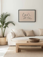 C'est La Vie 2.0 Art Print