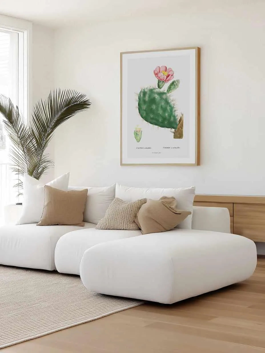 Cactus Flower Vintage Poster Art Print from Olive et Oriel where you can shop wallpaper and artworks online