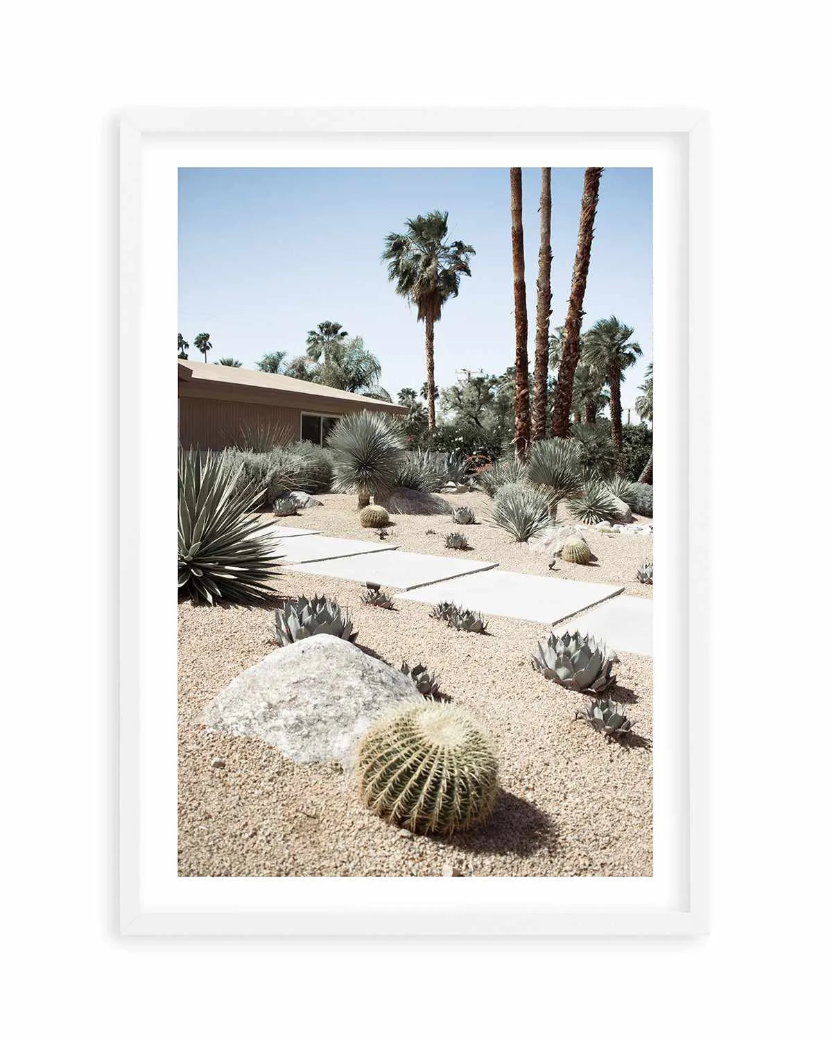 Cactus Garden Palm Springs Art Print from Olive et Oriel where you can shop wallpaper and artworks online