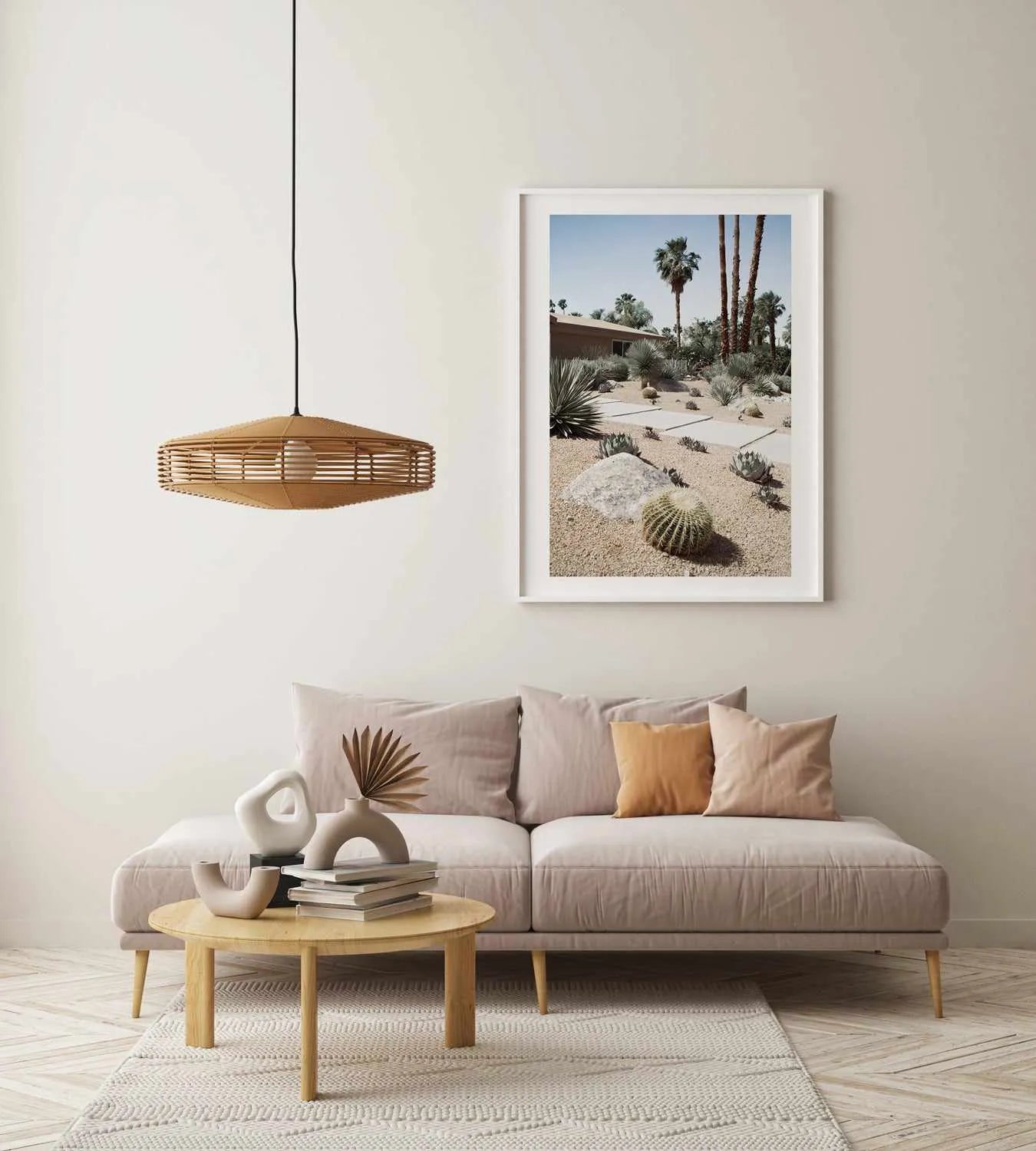 Cactus Garden Palm Springs Art Print from Olive et Oriel where you can shop wallpaper and artworks online