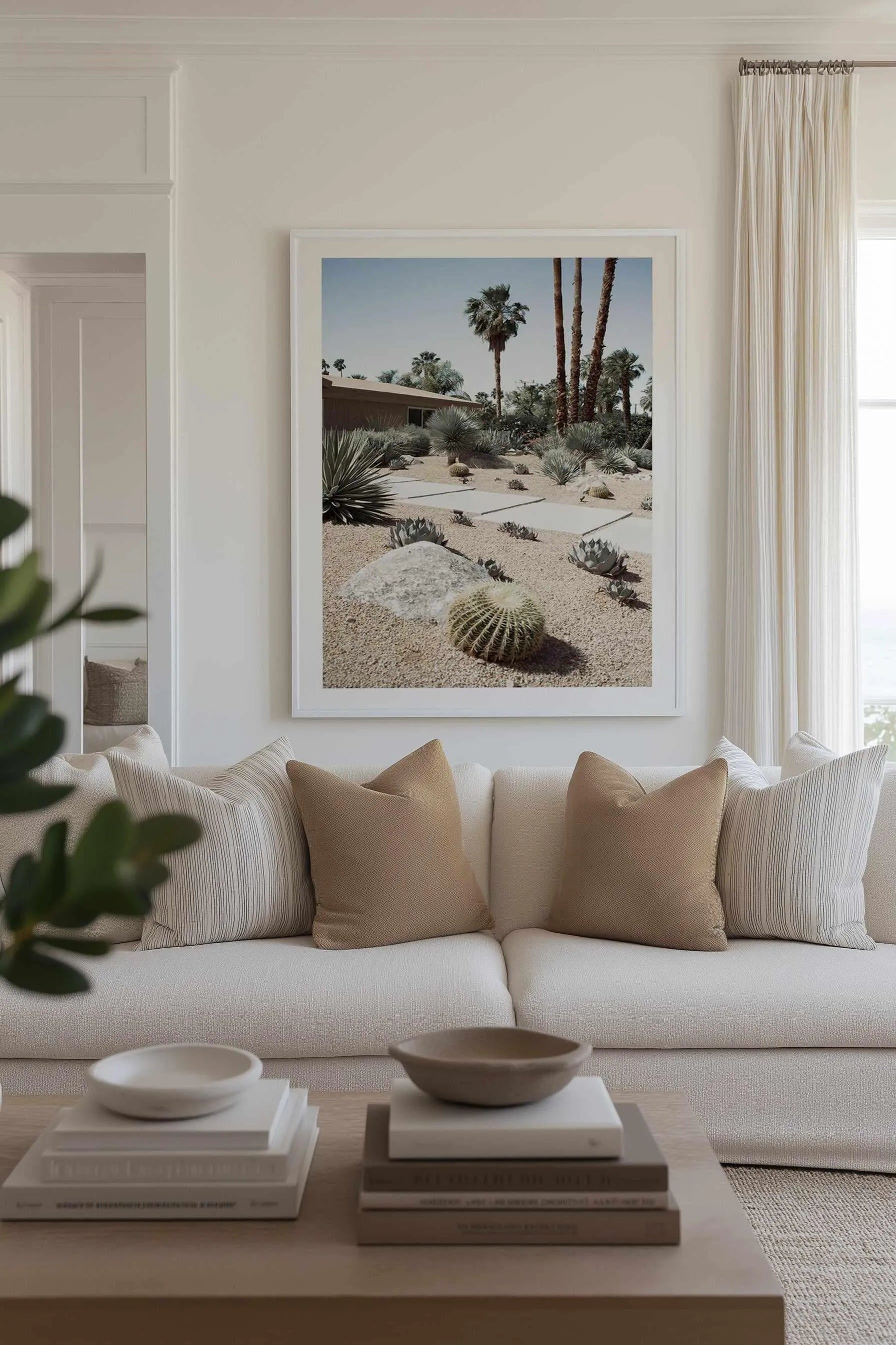 Cactus Garden Palm Springs Art Print from Olive et Oriel where you can shop wallpaper and artworks online