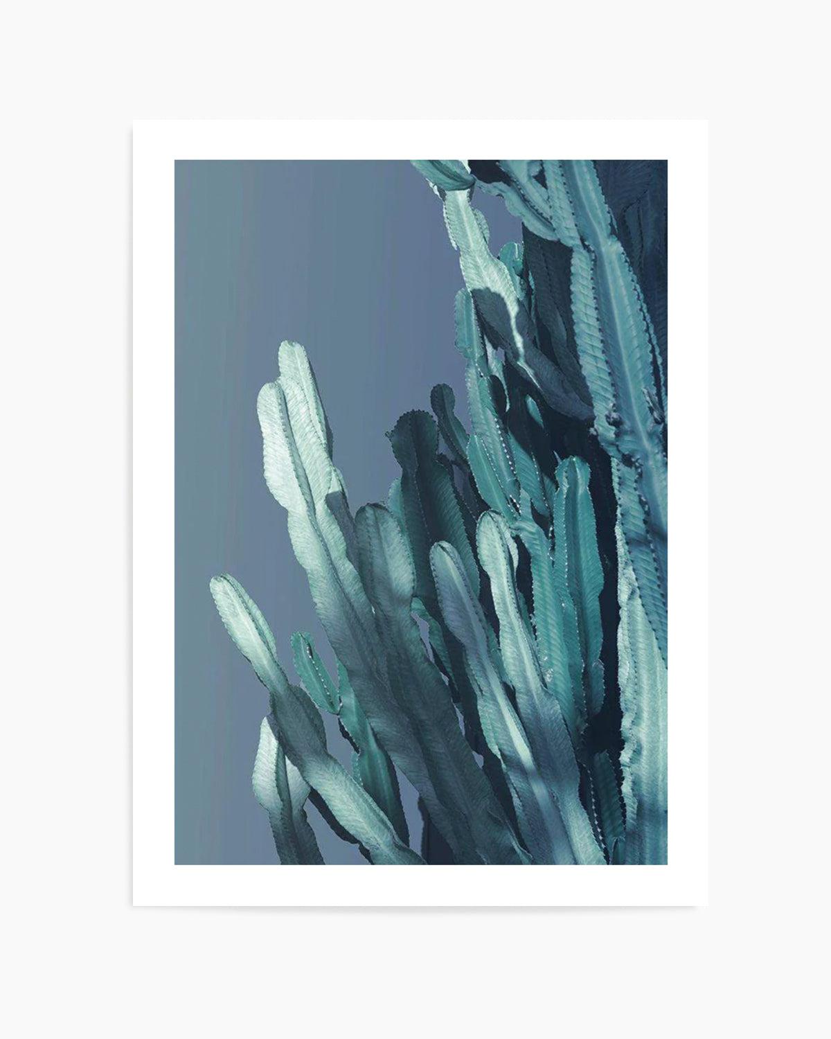 Cactus In Blue I Art Print