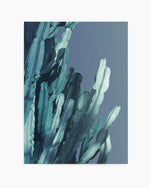 Cactus In Blue II Art Print
