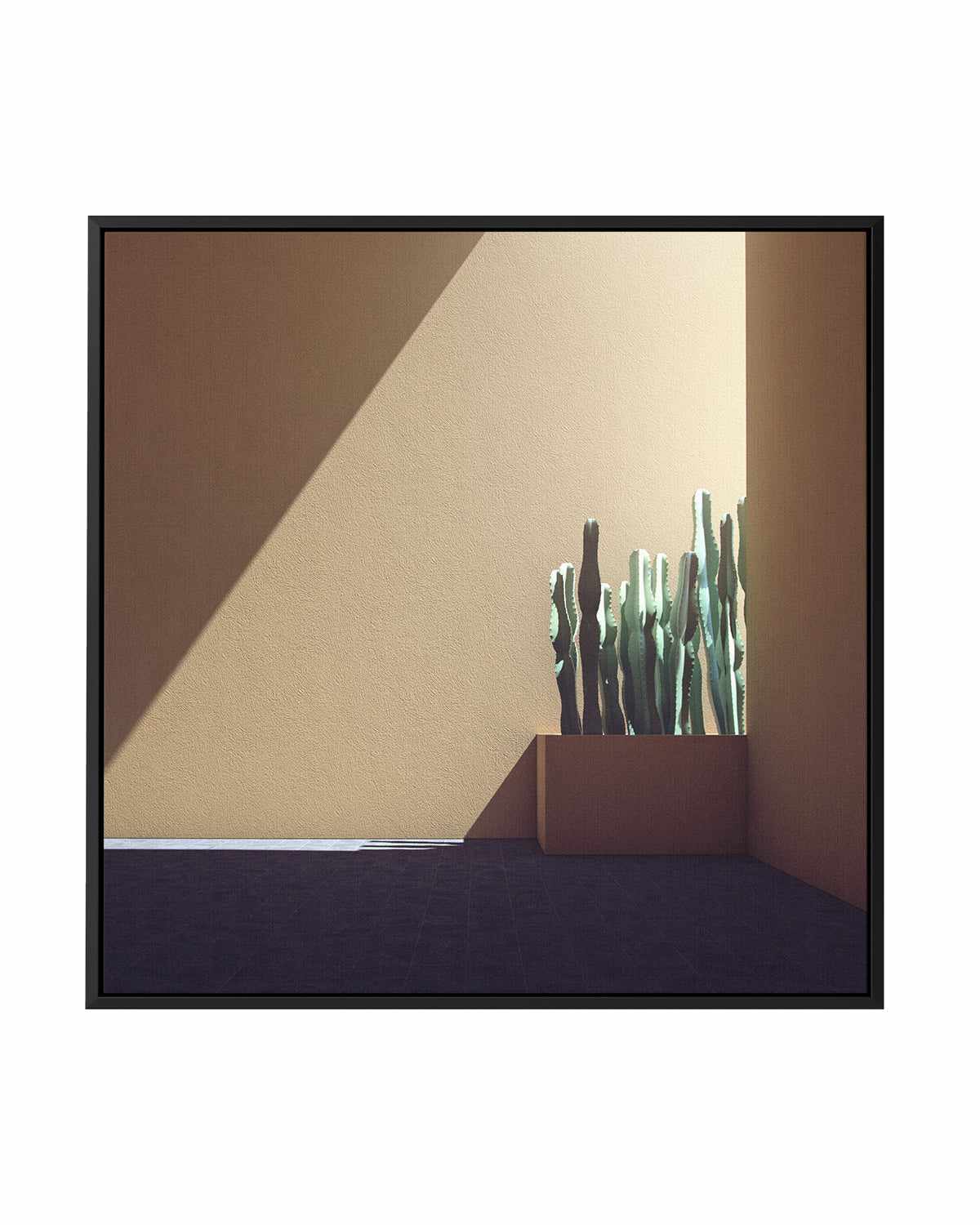 Cactus Wall by Guachinarte | Framed Canvas Art Print