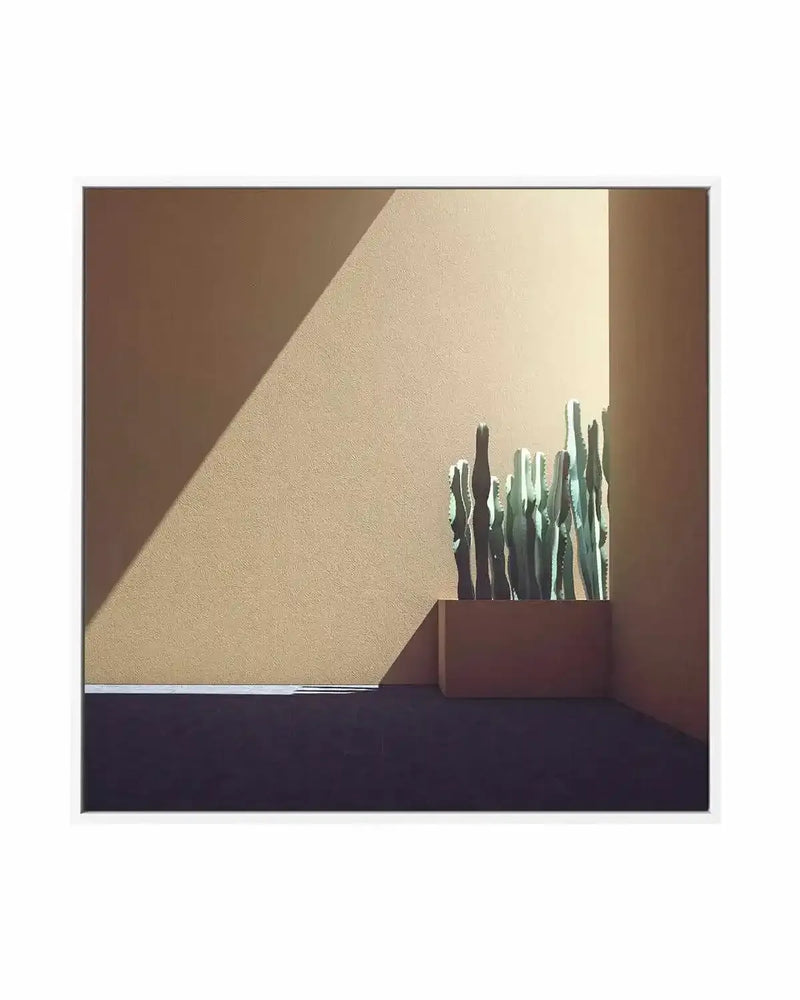 Cactus Wall by Guachinarte | Framed Canvas Art Print from Olive et Oriel where you can shop wallpaper and artworks online