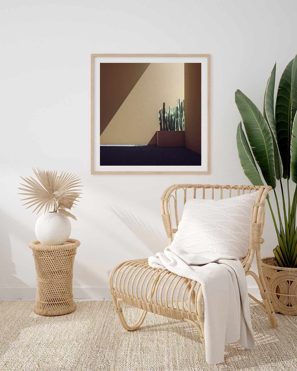 Cactus Wall by Guachinarte Art Print