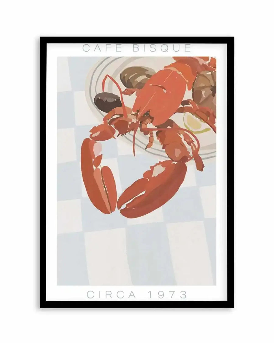 Cafe Bisque | Blue Art Print from Olive et Oriel where you can shop wallpaper and artworks online
