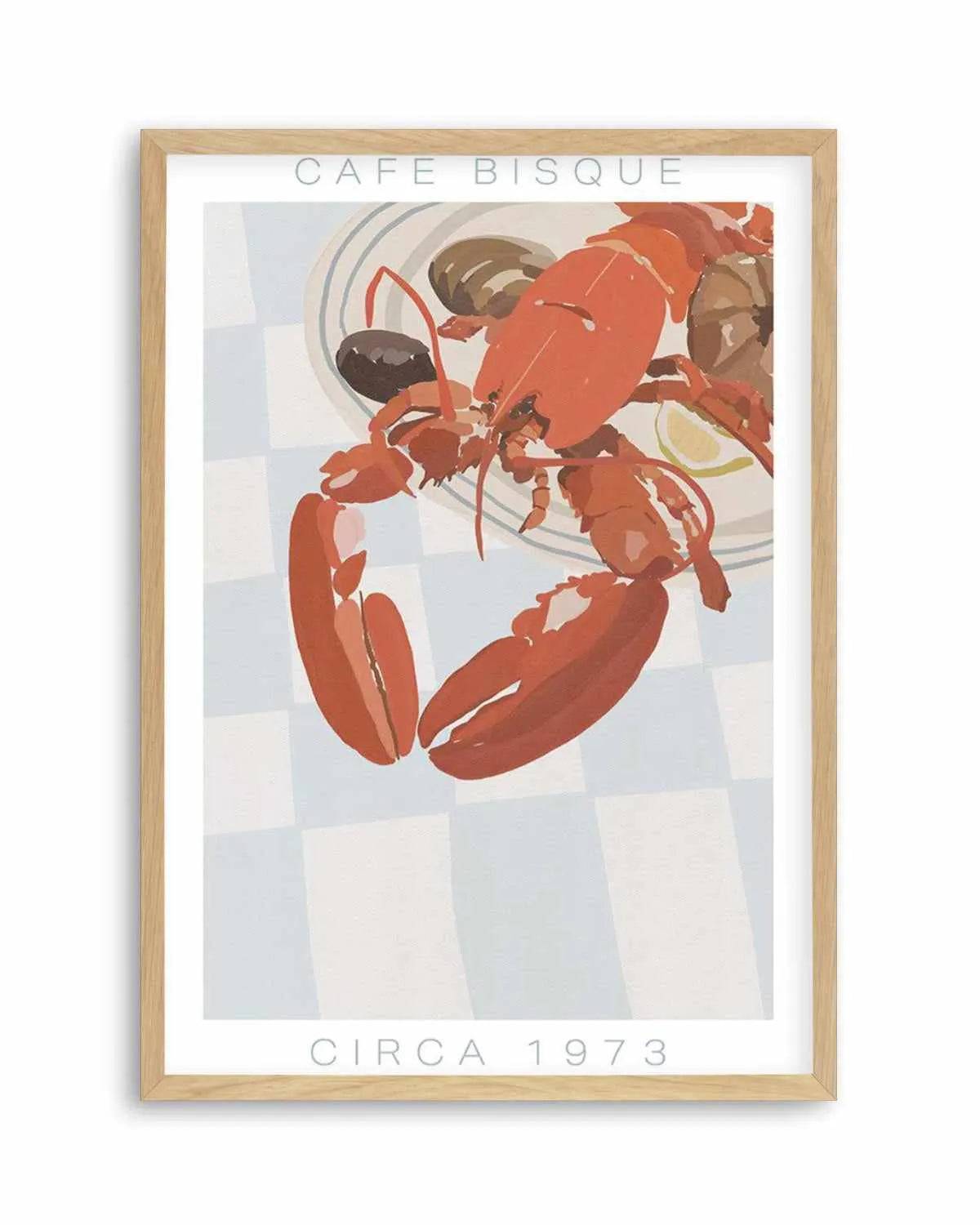 Cafe Bisque | Blue Art Print from Olive et Oriel where you can shop wallpaper and artworks online