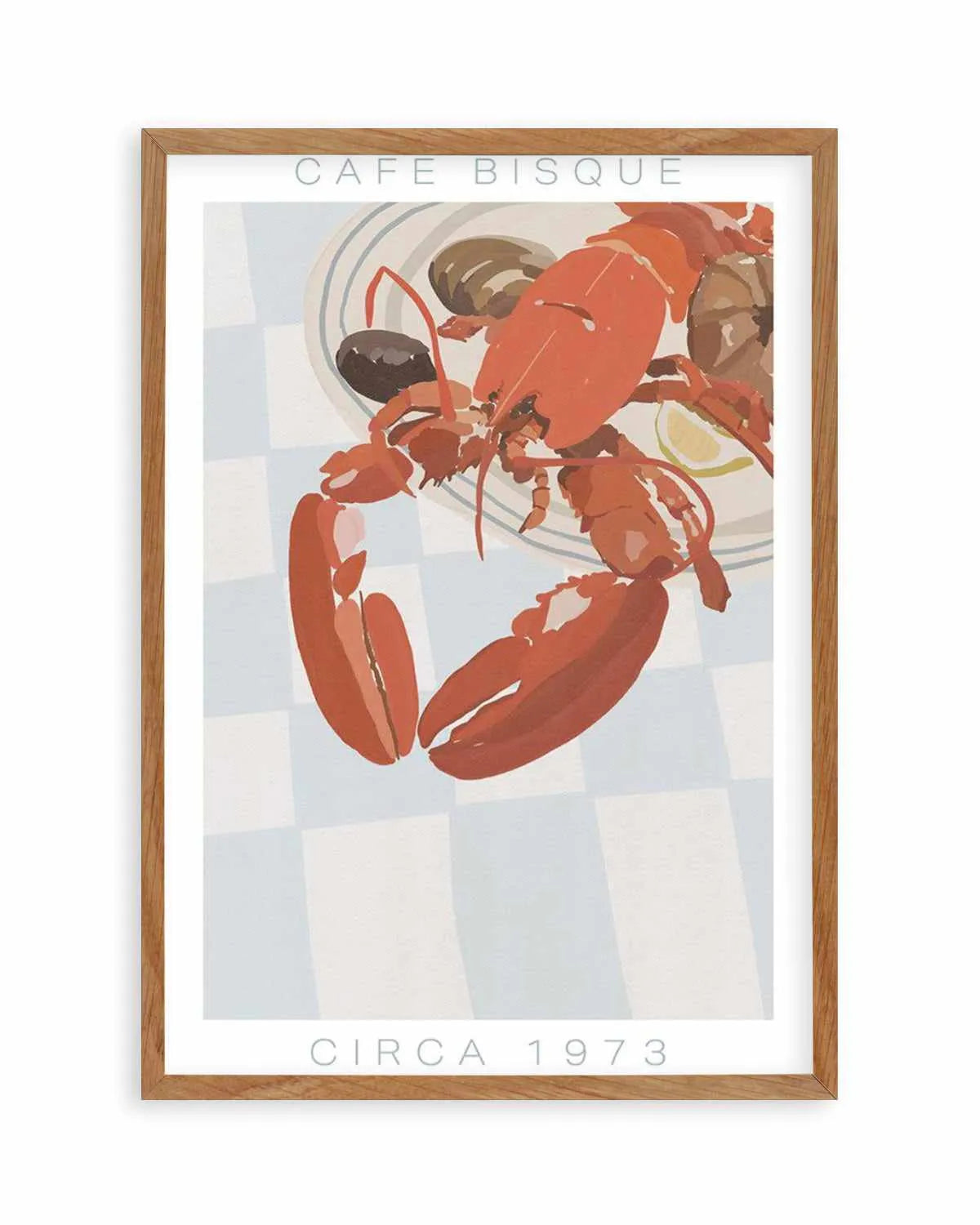 Cafe Bisque | Blue Art Print from Olive et Oriel where you can shop wallpaper and artworks online