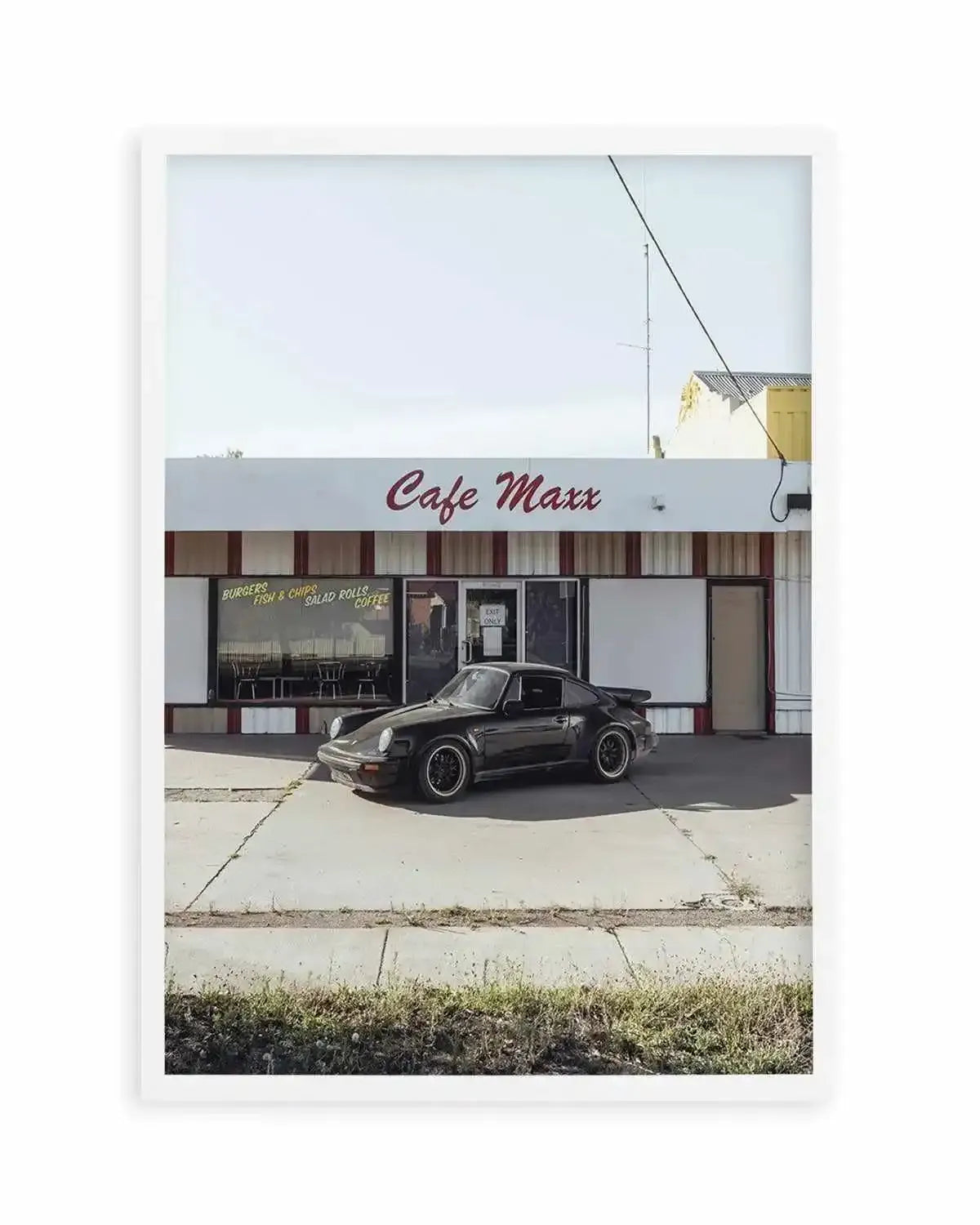Cafe Maxx By Tim Harris Art Print from Olive et Oriel where you can shop wallpaper and artworks online