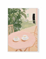 Cafe Para Dos | Framed Canvas Art Print