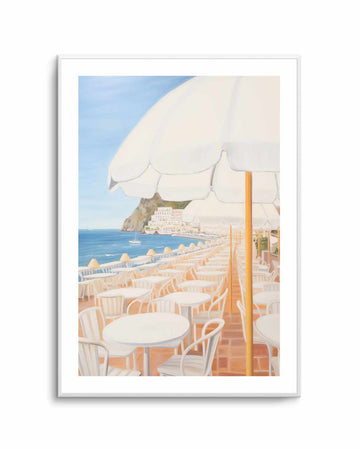 Cafe Positano | Art Print from Olive et Oriel where you can shop wallpaper and artworks online