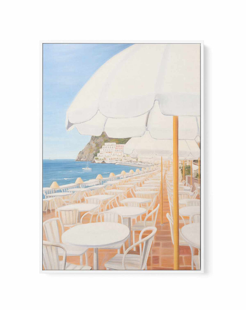 Cafe Positano | Framed Canvas Art Print