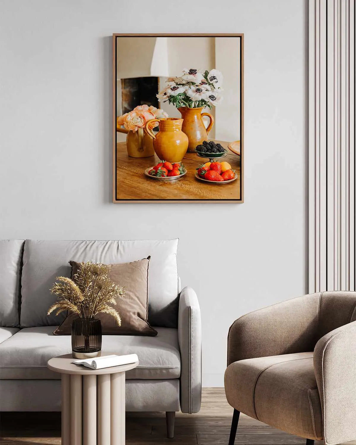 Cafe Style II by Jovani Demetrie | Framed Canvas Art Print from Olive et Oriel where you can shop wallpaper and artworks online