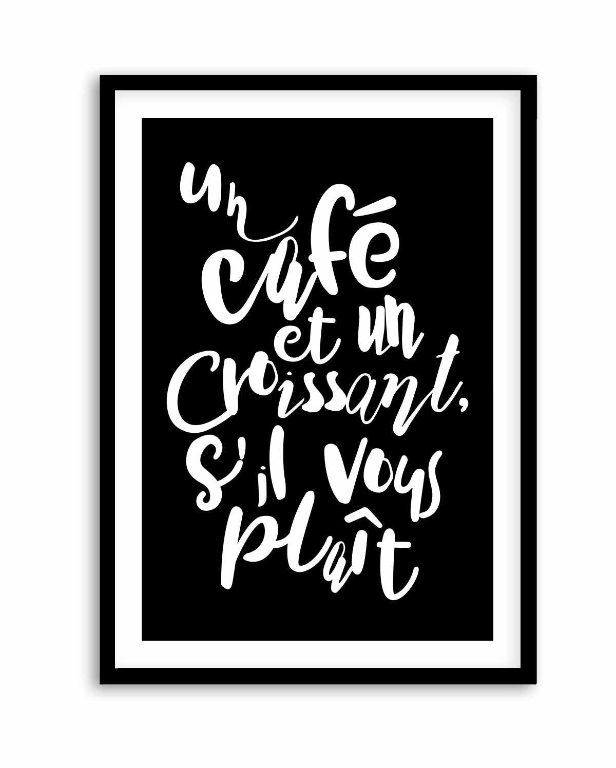 Cafe a Croissant | Art Print from Olive et Oriel where you can shop wallpaper and artworks online