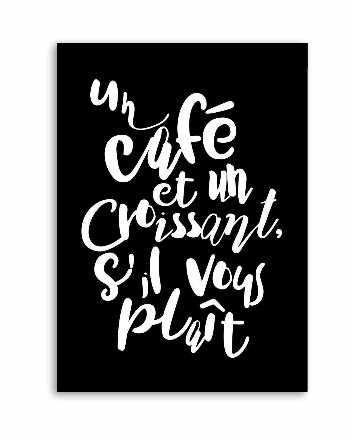 Cafe a Croissant | Art Print from Olive et Oriel where you can shop wallpaper and artworks online