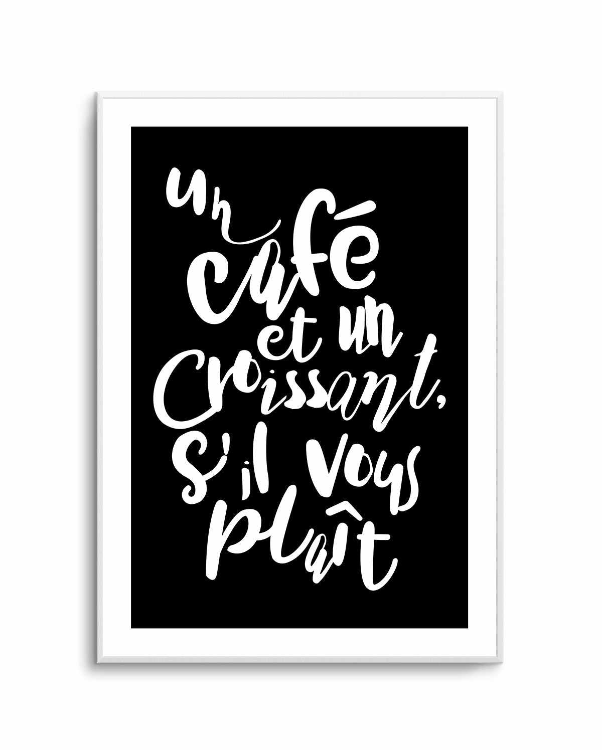 Cafe a Croissant | Art Print from Olive et Oriel where you can shop wallpaper and artworks online