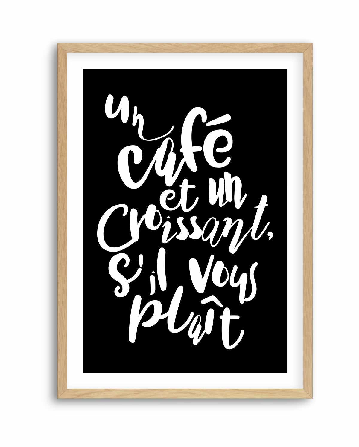 Cafe a Croissant | Art Print from Olive et Oriel where you can shop wallpaper and artworks online
