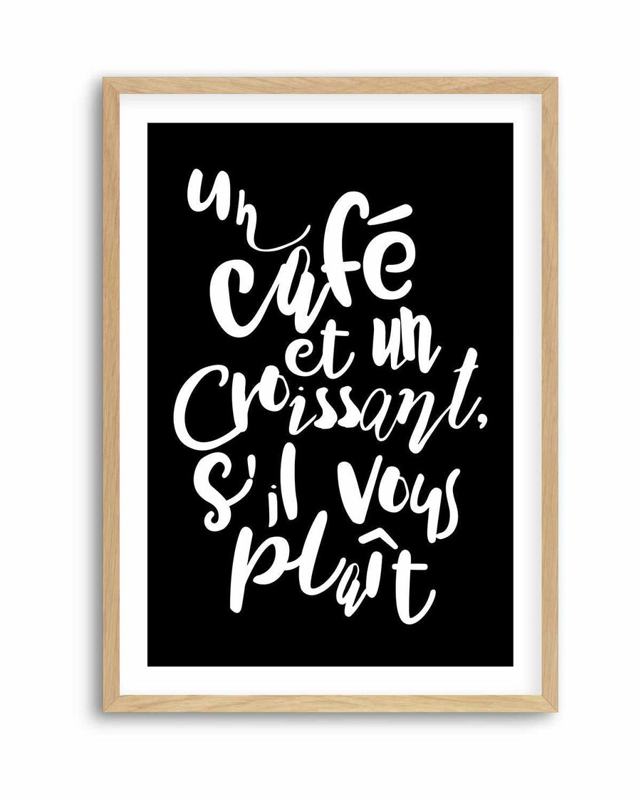 Cafe a Croissant | Art Print from Olive et Oriel where you can shop wallpaper and artworks online